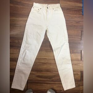 Levi’s 560 relaxed fit tapered leg size 5 long white western rodeo cowgirl